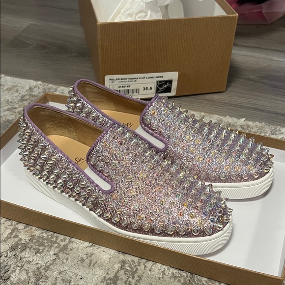 Christian Louboutin Shoes - NEW Louboutin Roller Boat Slip-On Sneakers 35.5